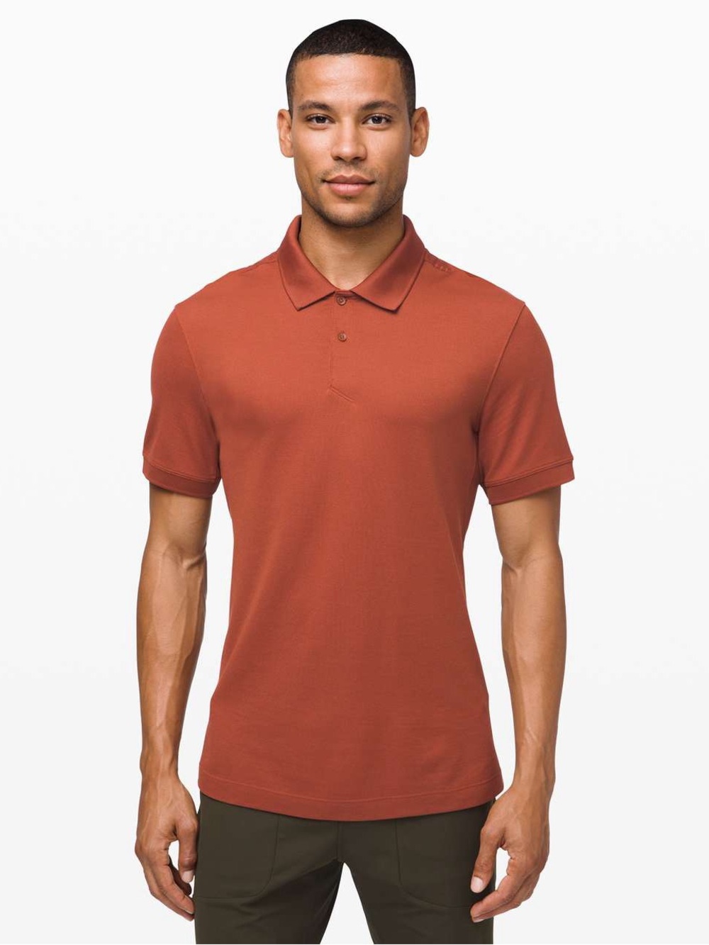 Men's Rust Short Sleeve Polo Lululemon